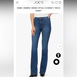 Joe's Flawless Hi (rise) Honey Curvy Bootcut Flare Women's Jeans
